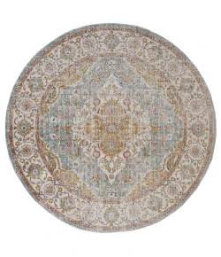 Amer Eternal ETE-3 Solidad Sea Blue Rug 6 ft. 7 in. X 6 ft. 7 in.R Round