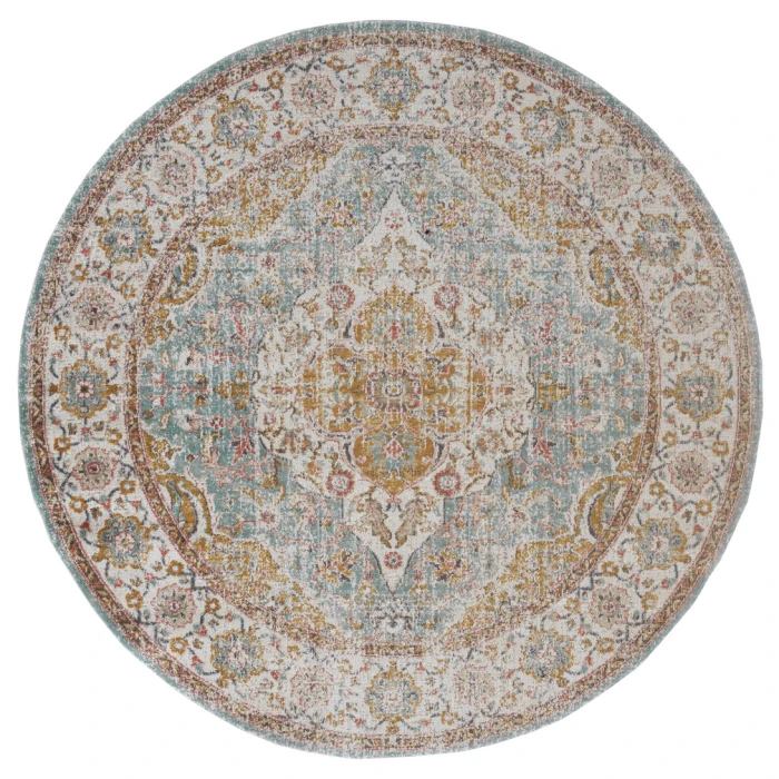 Amer Eternal Solidad Vintage Sea Blue Runner Rug 2'7"x7'6"
