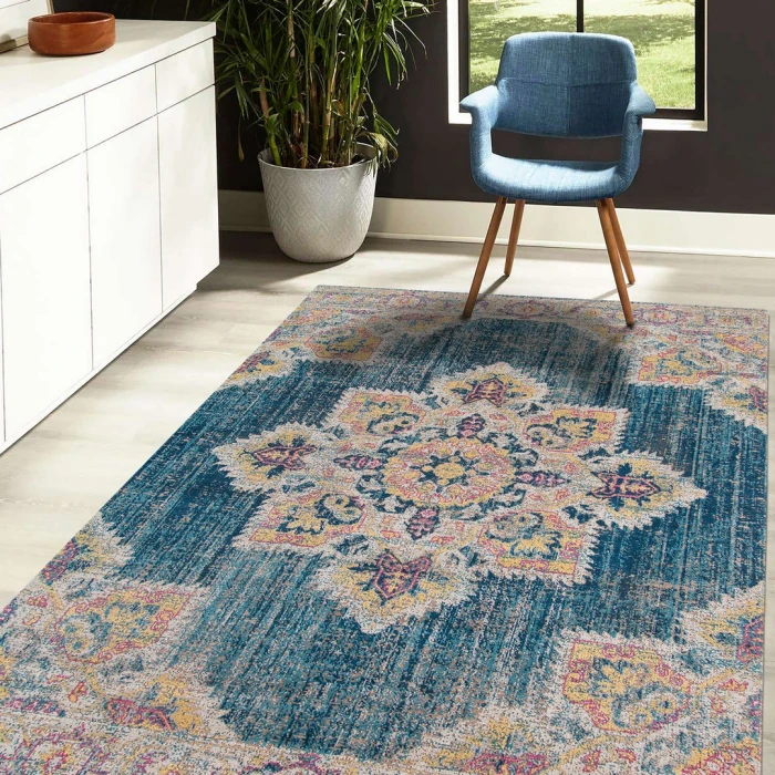 Amer Eternal Turquoise Blue ETE-22 3ft.11in. x 5ft.11in. Rect. Rug