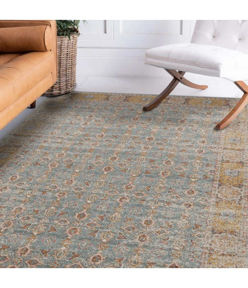 Eternal Watton Vintage Teal Area Rug