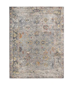 Amer Fairmont FAI-1 Nanthes Charcoal/Yellow Rug 3 ft. 3 in. X 4 ft. 11 in. Rectangle