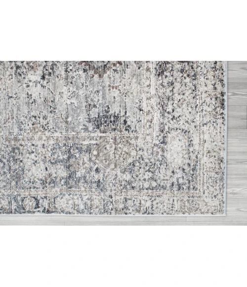 Amer Fairmont Lyon Gray Polyester Blend Area Rug 2'x3'3"
