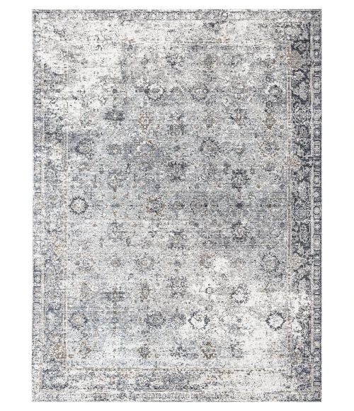 Amer Fairmont Lyon Gray Polyester Blend Area Rug 2'x3'3"