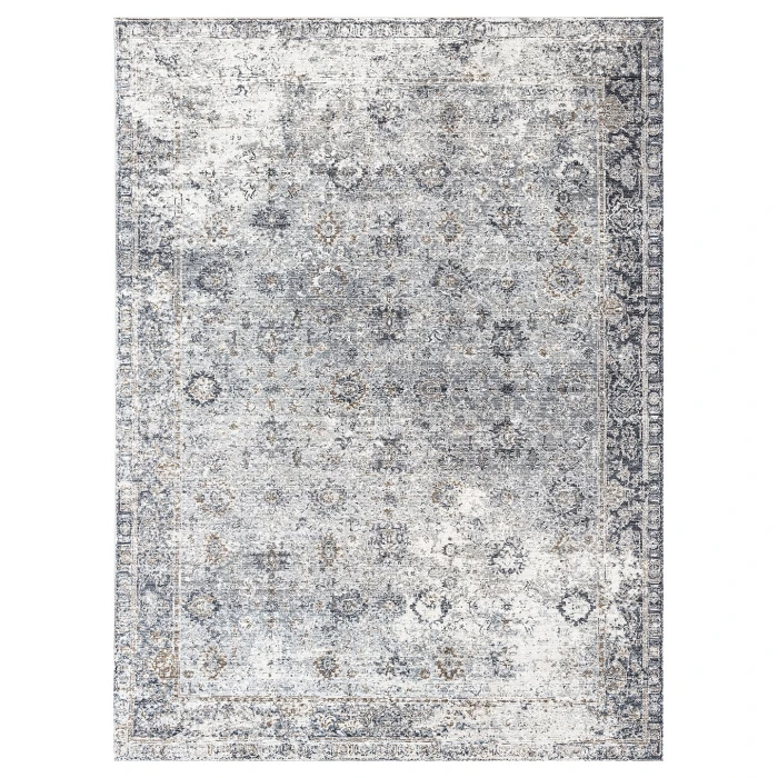 Amer Fairmont Lyon Gray Polyester Blend Area Rug 7'10"x10'10"