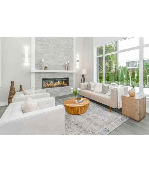 Amer Fairmont Cohaug Gray Polyester Blend Area Rug 2'x3'3"