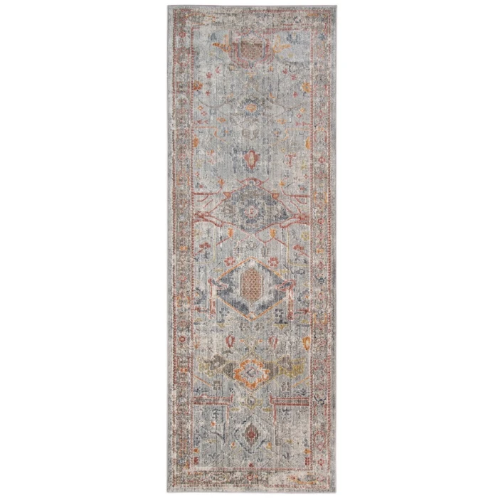 Amer Fairmont Cohaug Red Polyester Blend Runner Rug 2'6"x7'10"