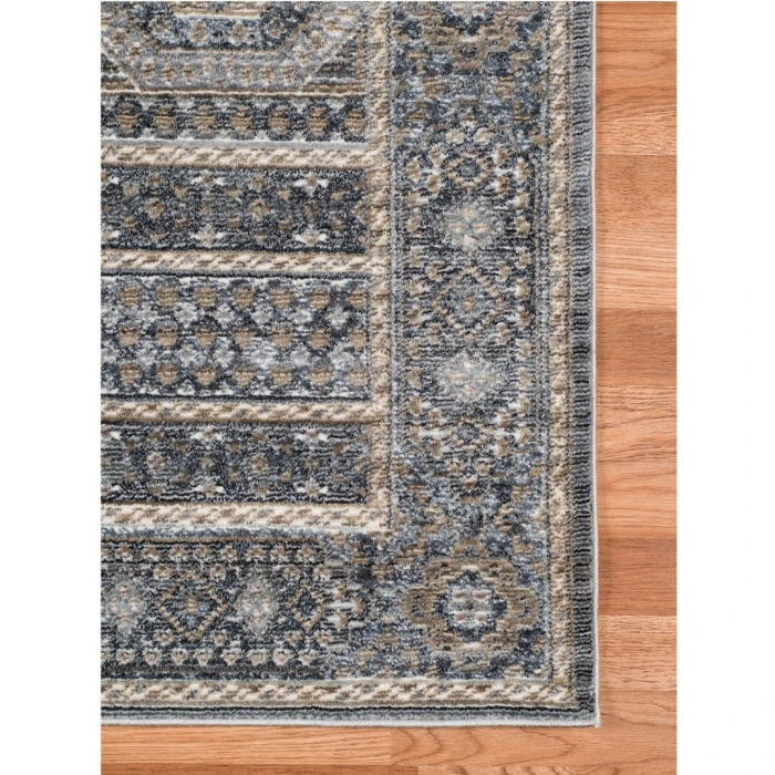 Amer Fairmont Kenseth Charcoal Polyester Blend Area Rug 7'10"x10'10"