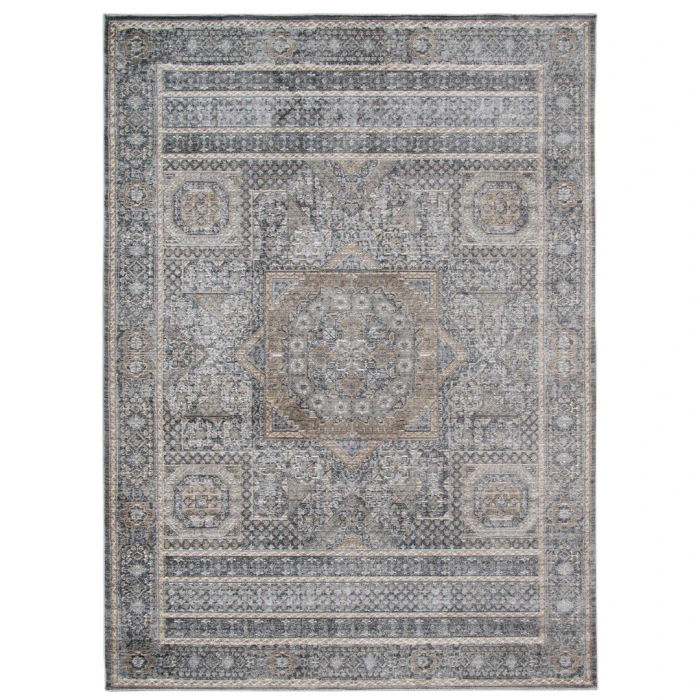 Amer Fairmont Kenseth Charcoal Polyester Blend Area Rug 7'10"x10'10"
