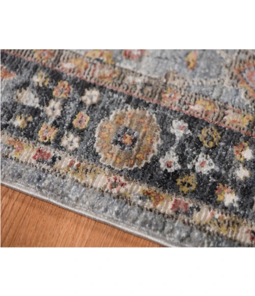 Amer Fairmont Larata Gray Polyester Blend Area Rug 5'3"x7'10"