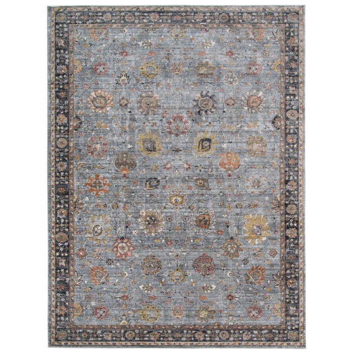 Amer Fairmont Larata Gray Polyester Blend Area Rug 7'10"x10'10"