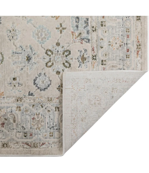 Fairmont Nesty Ivory Floral Polyester Area Rug