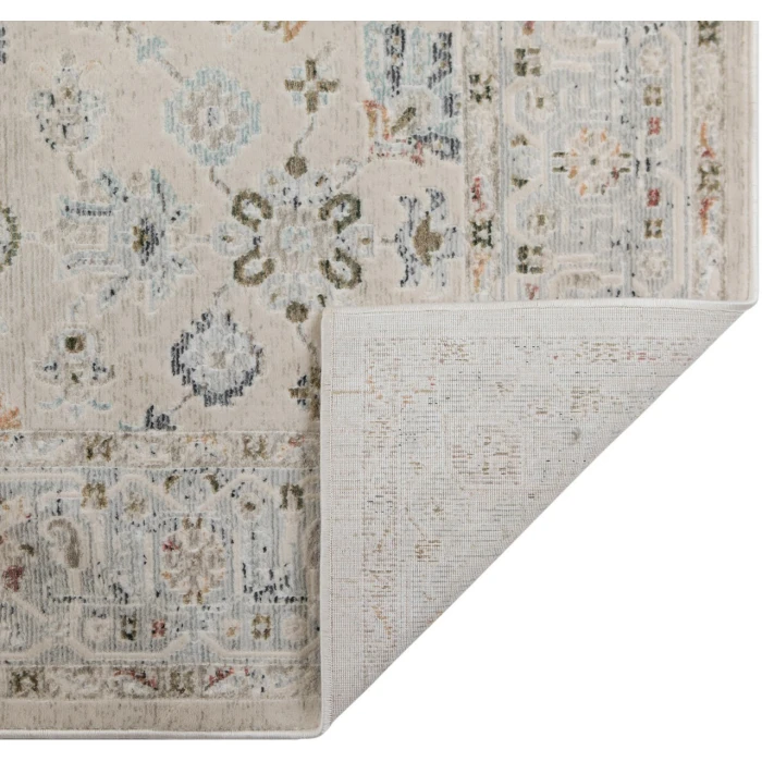 Fairmont Nesty Ivory Floral Polyester Area Rug