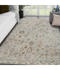 Fairmont Nesty Ivory Floral Polyester Area Rug