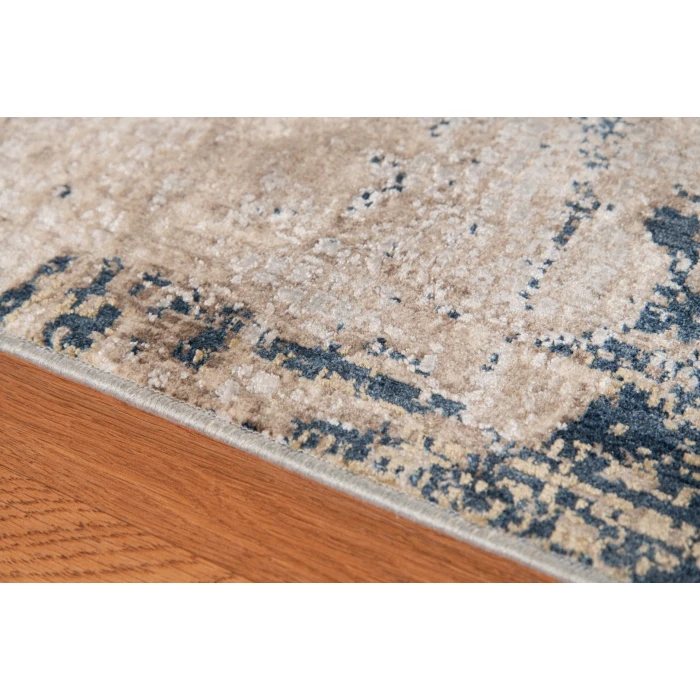 Amer Hamilton Draper Indigo Polyester Blend Area Rug 2'x3'