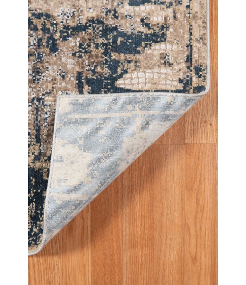 Amer Hamilton Draper Indigo Polyester Blend Area Rug 4'1"x6'