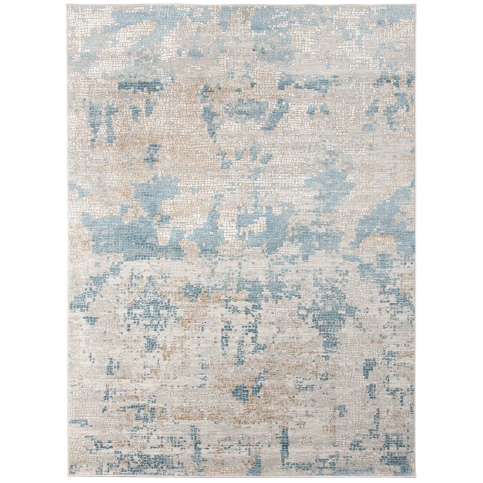 Amer Hamilton Stovall Light Blue Polyester Blend Area Rug 7'6"x9'6"