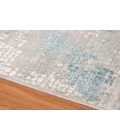Amer Hamilton Stovall Light Blue Polyester Blend Area Rug 10'3"x14'