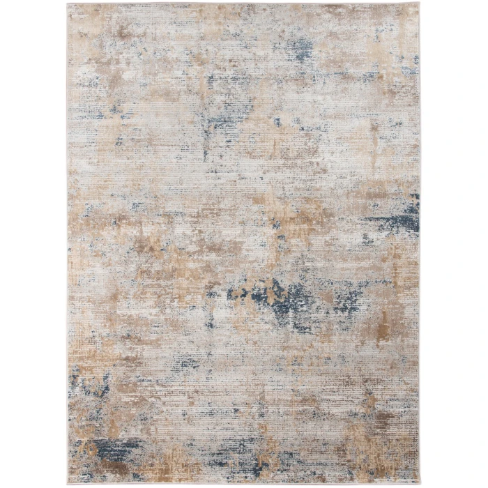 Amer Hamilton Menno Gold Polyester Blend Area Rug 7'6"x9'6"