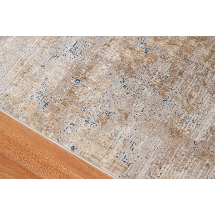 Amer Hamilton Menno Gold Polyester Blend Area Rug 7'6"x9'6"