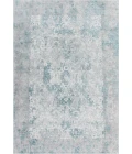 Amer Hamilton Davies Gray/Blue Polyester Blend Area Rug 4'1"x6'