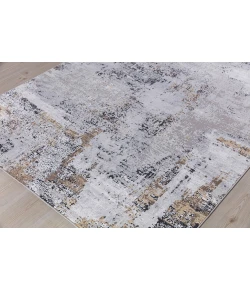 Amer Hamilton HAM-5 Wright Gray/Gold Rug 7 ft. 6 in. X 9 ft. 6 in. Rectangle