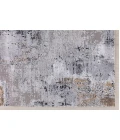 Amer Hamilton Wright Gray/Gold Polyester Blend Area Rug 7'6"x9'6"