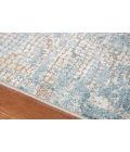 Amer Hamilton Alerra Gold/Blue Polyester Blend Area Rug 7'6"x9'6"