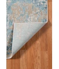 Amer Hamilton Alerra Gold/Blue Polyester Blend Area Rug 7'6"x9'6"