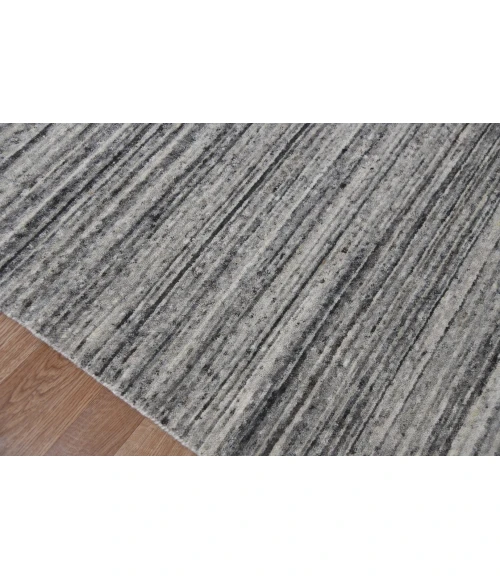 Amer Heaven Lumia Silver Hand-Woven Wool Area Rug 10'x14'