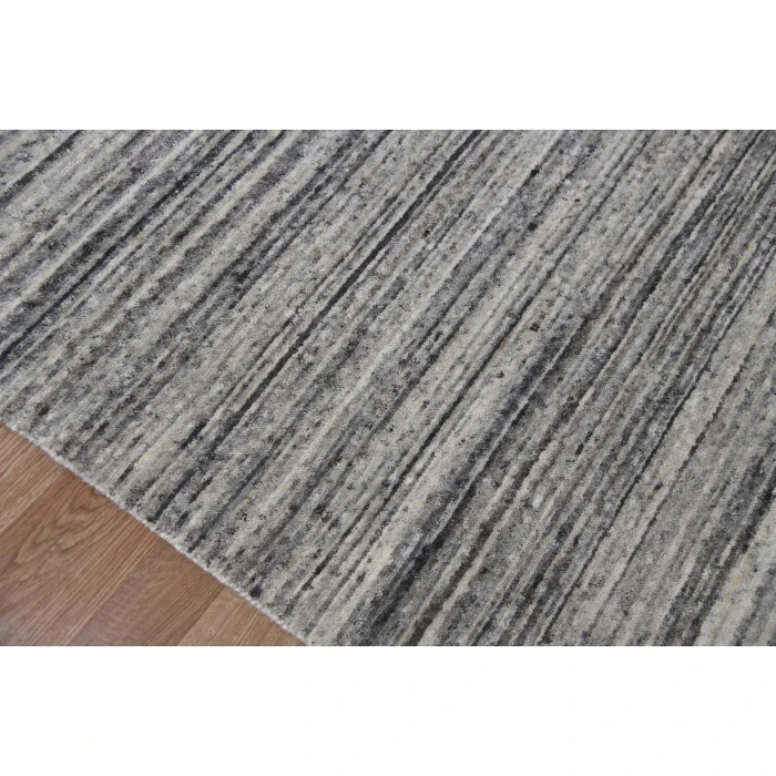 Amer Heaven Lumia Silver Hand-Woven Wool Area Rug 10'x14'