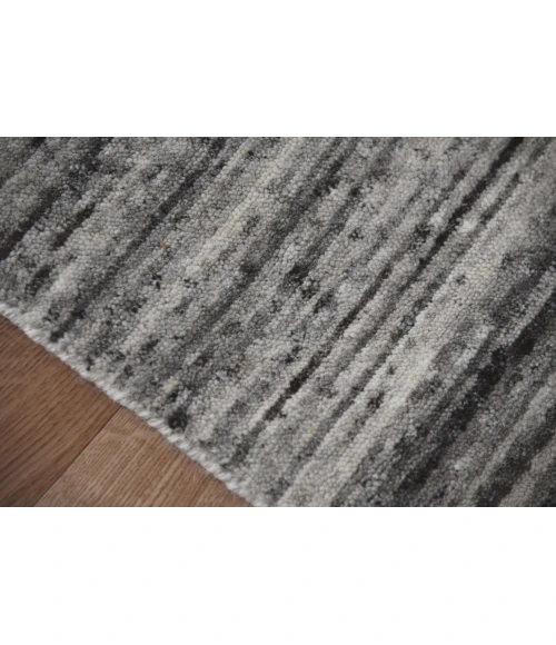 Amer Heaven Lumia Silver Hand-Woven Wool Area Rug 10'x14'