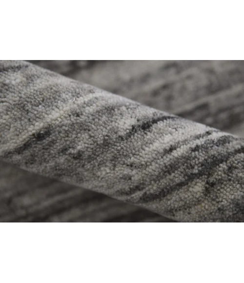 Amer Heaven Lumia Silver Hand-Woven Wool Area Rug 10'x14'