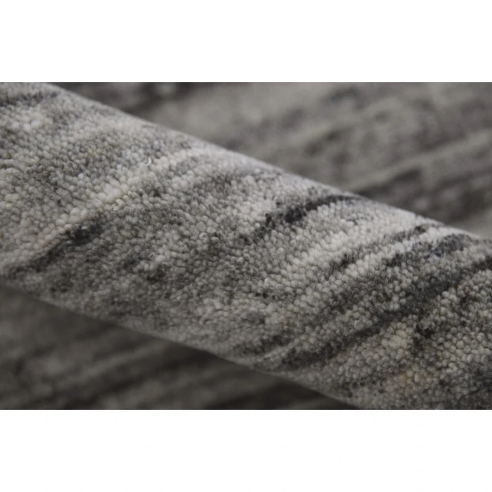 Amer Heaven Lumia Silver Hand-Woven Wool Area Rug 10'x14'
