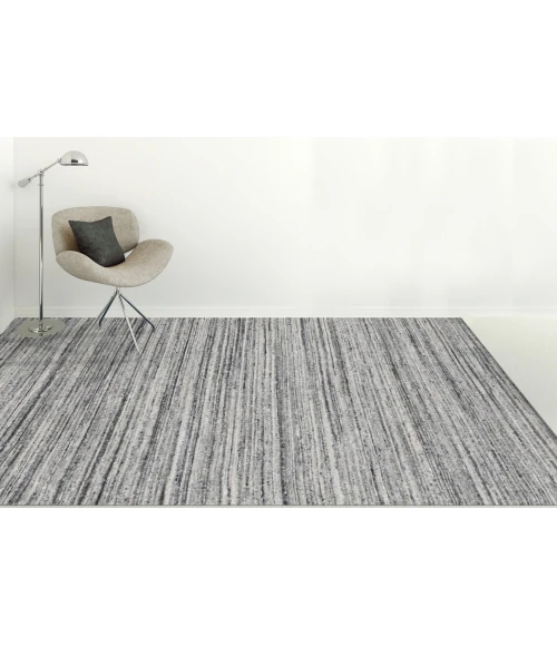 Amer Heaven Lumia Silver Hand-Woven Wool Area Rug 10'x14'
