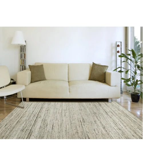 Amer Heaven Lumia Ivory Hand-Woven Wool Area Rug 10'x14'