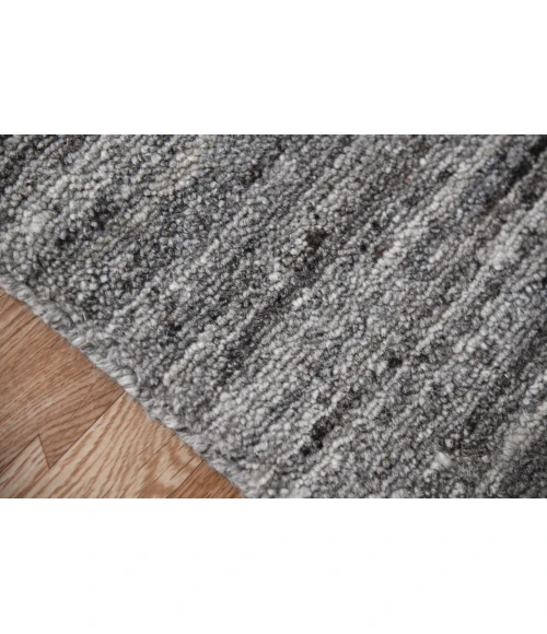 Amer Heaven Lumia Dark Gray Hand-Woven Wool Area Rug 10'x14'