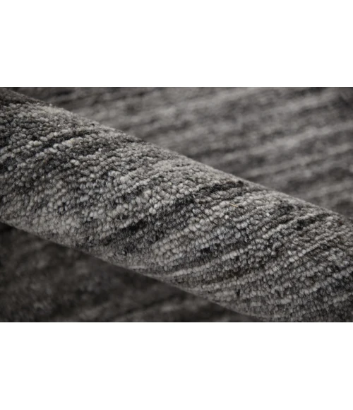 Amer Heaven Lumia Dark Gray Hand-Woven Wool Area Rug 10'x14'