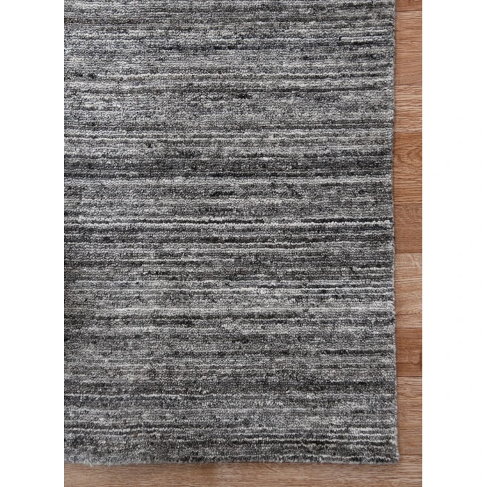 Amer Heaven Lumia Dark Gray Hand-Woven Wool Area Rug 4'x6'