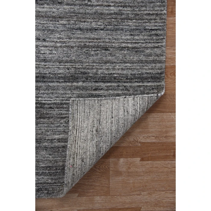 Amer Heaven Lumia Dark Gray Hand-Woven Wool Area Rug 4'x6'