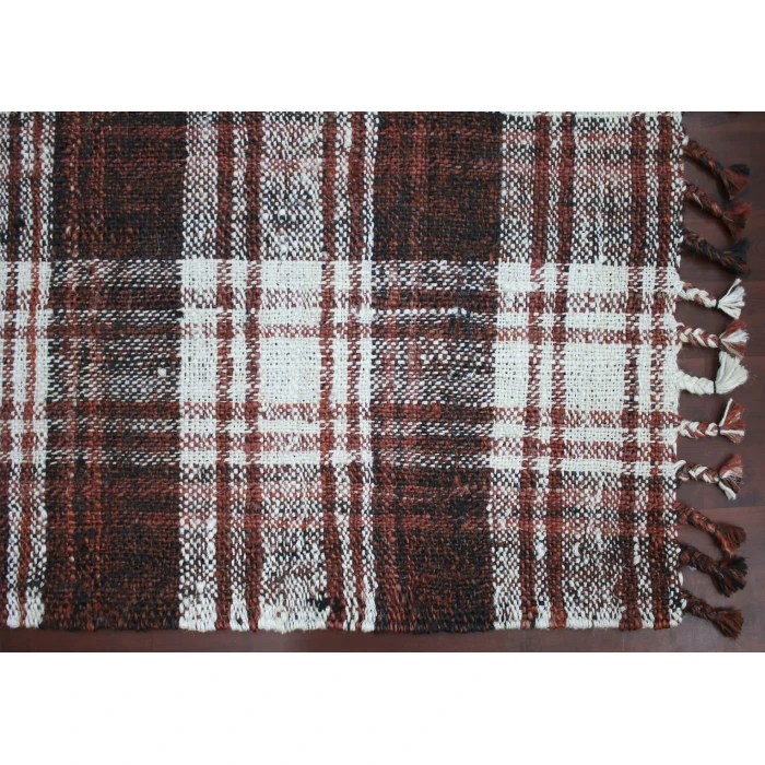 Amer Hampton Washito Brick Red Flatweave Jute Area Rug 5'x7'6"