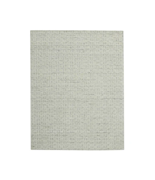 Houston Aliya Natural White Hand-Woven Wool Area Rug