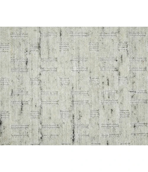 Houston Aliya Natural White Hand-Woven Wool Area Rug