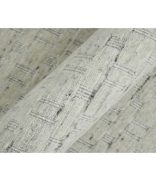 Houston Aliya Natural White Hand-Woven Wool Area Rug