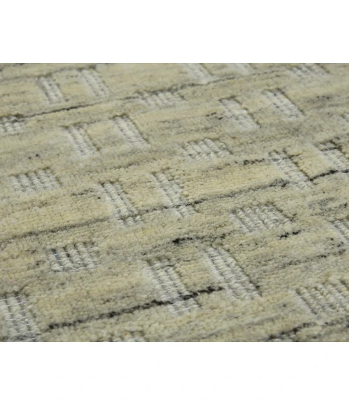 Houston Aliya Beige Hand-Woven Wool Area Rug