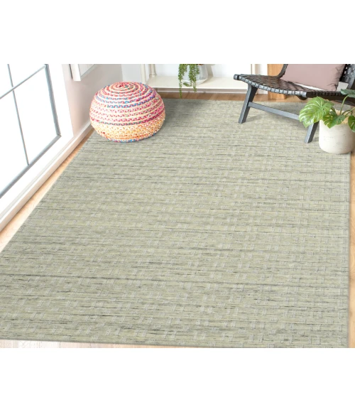 Houston Aliya Beige Hand-Woven Wool Area Rug