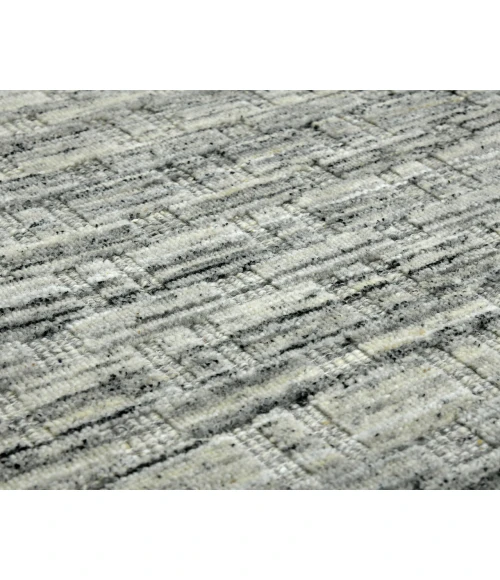 Houston Aliya Light Gray Hand-Woven Wool Area Rug