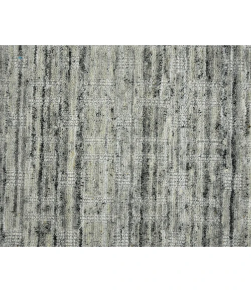 Houston Aliya Light Gray Hand-Woven Wool Area Rug
