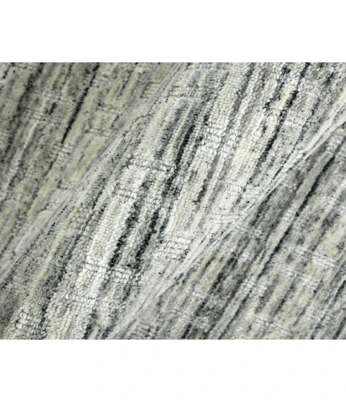 Houston Aliya Light Gray Hand-Woven Wool Area Rug