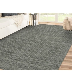 Amer Houston Aliya Gray Hand-Woven Wool Rug 8'9" x 11'9"