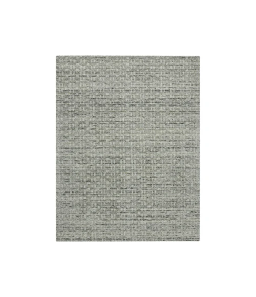 Houston Aliya Gray Hand-Woven Wool Area Rug
